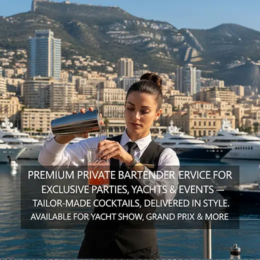 Bartender on yacht Monaco